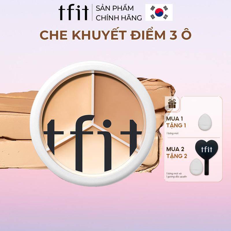 [TFIT MALL] Kem Che Khuyết Điểm Hàn Quốc 3 Màu 15g Che Nếp Nhăn, Quầng Thâm Mắt, Mụn, Nám, Tàn Nhang
