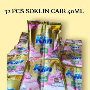 PROMO 32 PCS SOKLIN CAIR KEMASAN 1000AN 40ML NATURE (KIRIM SESUAI STOK)