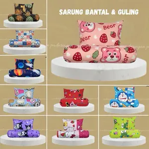 Sarung bantal guling KARAKTER sarung bantal tidur sarung bantal set webbing zig zag