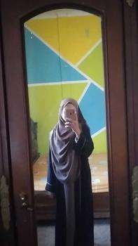 Product Review of ZARQA - Luna Gamis 2 | Abaya gamis sisesa Two Tone List Bisban Polos Muslim Turki Dewasa Remaja Lebaran terbaru 2025 Crinkle Mewah Maxi abaya santri Airflow Simple from f**a 0