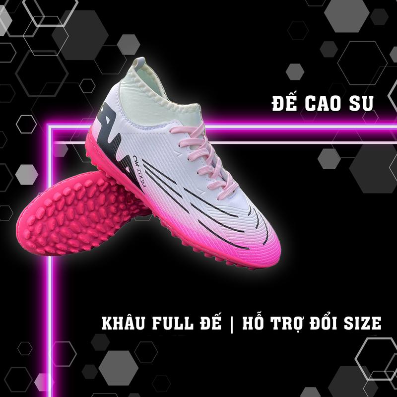 Tặng Balo & Tất Dệt Giày Đá Bóng Vapor 15 Pro Cổ Cao Pack Hồng Euro Siêu Đẹp May Full Đế Bảo Hành Đổi Mới 1 Tháng Hỗ Trợ Đổi Trả Chuwin Giaydabong Hongeuro