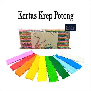 Kertas Krep / Crape Paper  Potongan Hiasan / Dekorasi (Pak)