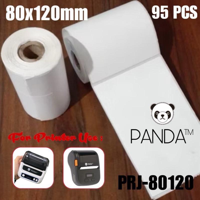 LABEL THERMAL STICKER 80X120 MM UNTUK PANDA PRJ-80BL/R80BL PRINTER BLUETOOTH