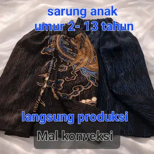 SARUNG INSTAN ANAK UMUR 2-13 TAHUN  BAHAN KATUN LEMBUT,ADEM. PRODUKSI LANGSUNG