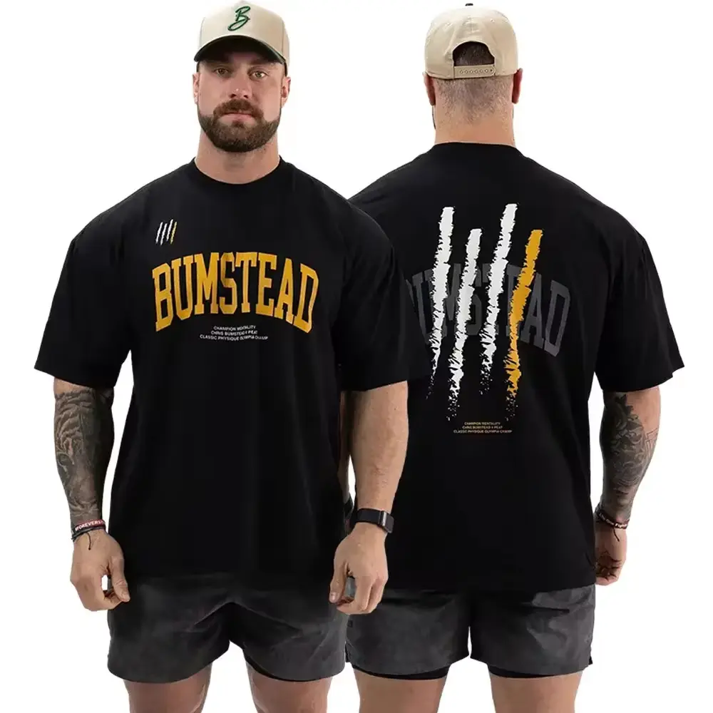 2024 Summer Men Casual Short Sleeve T-shirts Printing O-neck Loose Tops Fitness Sports T-Shirts