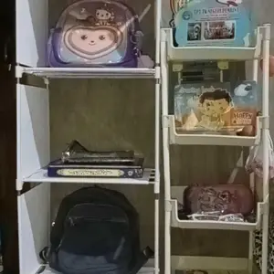 Rak buku serbaguna lemari multi fungsi lemari buku rak sepatu rak baju rak portable