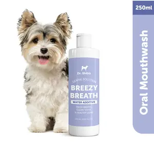 Dr. Shiba All Natural Breezy Breath | Water Based untuk Nafas Segar dan Gusi Sehat - Penghilang Bau Mulut Anjing dan Kucing