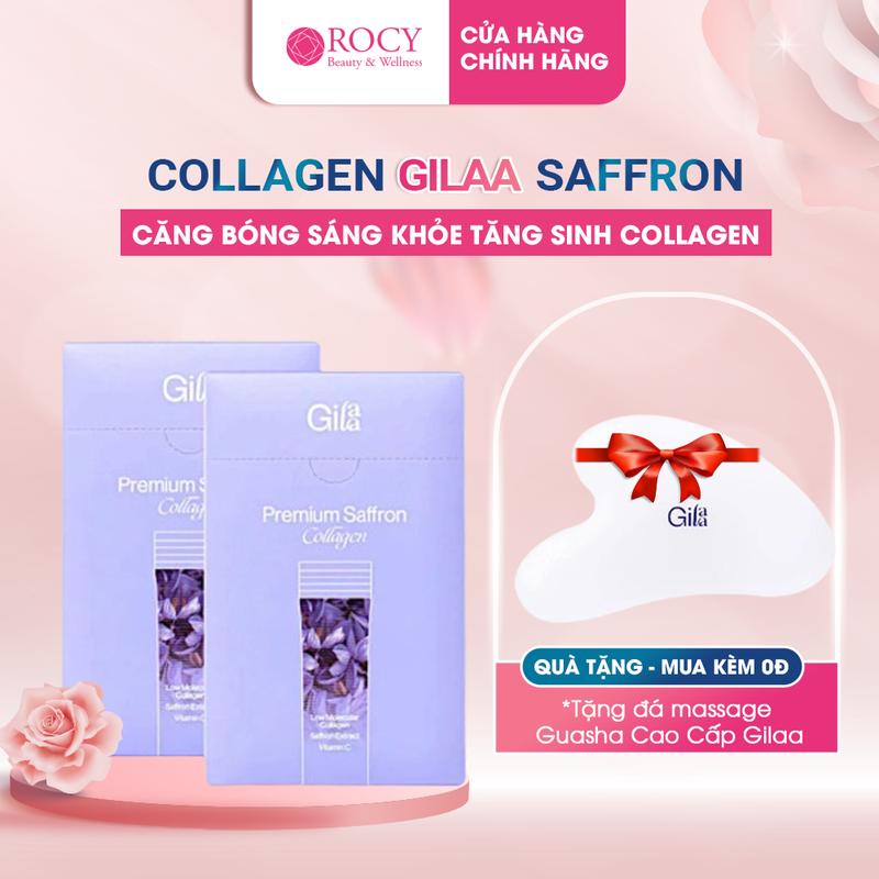 Bột Uống Collagen Cao Cấp Kết Hợp Saffron Gilaa 60 gói x 2g