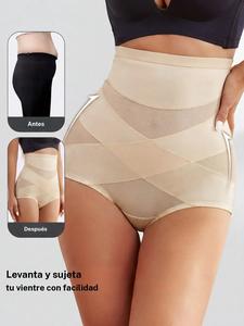 Faja moldeadora para mujer con control abdominal, bragas sin costuras de cintura alta, faja de algodón tipo espanga, interior para debajo del vestido, ropa interior moldeadora, faja de compresión.