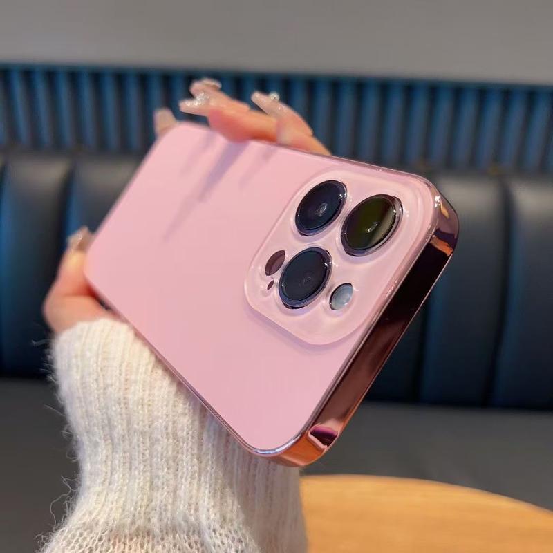 Ốp Điện Thoại Mạ Điện Chống Rơi Dành Cho iPhone 11 12 13 14 15 16 17 Pro Max Plus 17 Ốp Điện Thoại Chống Sốc Ốp Lưng Sang Trọng Ốp Di Động Có Bảo Vệ Chống Sốc Phụ Kiện