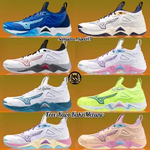 Mizuno Sepatu Volly Momentum 3 Low Wanita Grade Ori Impor Nyaman Olahraga Bahan Berkualitas Desain Terbaru Tali Renda