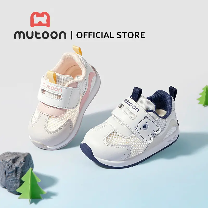 【Mutoon】Giày em bé lưới thoáng khí cho trẻ sơ sinh và trẻ nhỏ – nhẹ, chống trượt, phù hợp mùa hè, giúp tập đi với họa tiết động vật dễ thương, hoàn hảo cho bước đi đầu tiên.