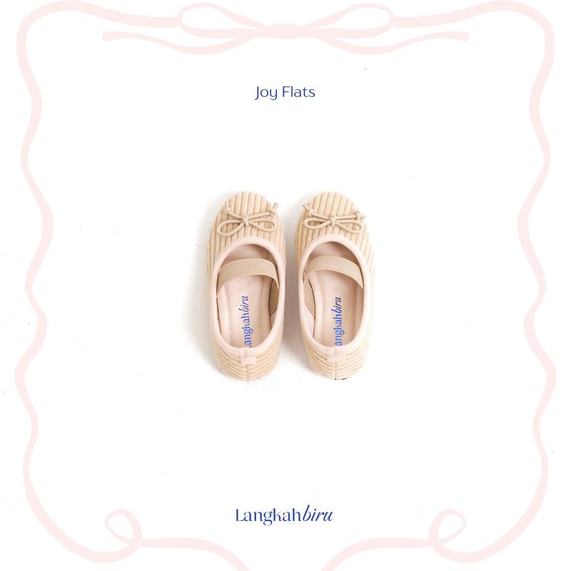 Langkah Biru - Joy Flatshoes Anak Perempuan Corduroy 1