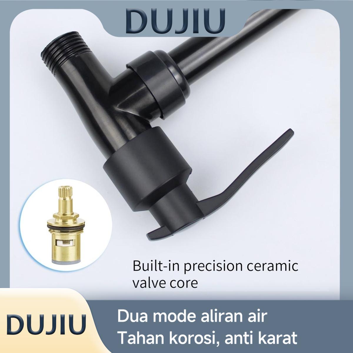 2026 Terbaru! Keran Air Dingin Hitam Putar 360° – Stainless Steel Anti Karat, Aliran Bisa Diatur, Anti Percik, Cocok untuk Balkon & Dapur | Ready Stock | Kirim Cepat