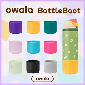 Case Silikon Anti Slip untuk Botol Owala 24oz/32oz | Pelindung Anti Lecet & Jatuh, Bonus Warna Pilihan