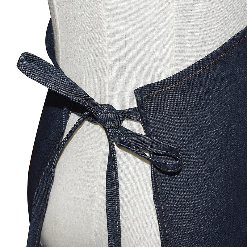 Tạp dề làm tóc Denim, dây đeo cổ và eo có thể điều chỉnh, có túi chống tĩnh điện, có thể gập lại, chống mài mòn, thích hợp cho tiệm làm tóc, khăn choàng, vải 3