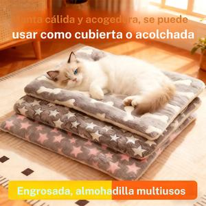 Almohadilla para mascotas de doble cara, 1 unidad, suave y cómoda, cálida para el invierno, suministros para perros y gatos