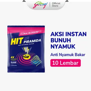 HIT Expert Obat Nyamuk Piramida Floral Blossom 10's