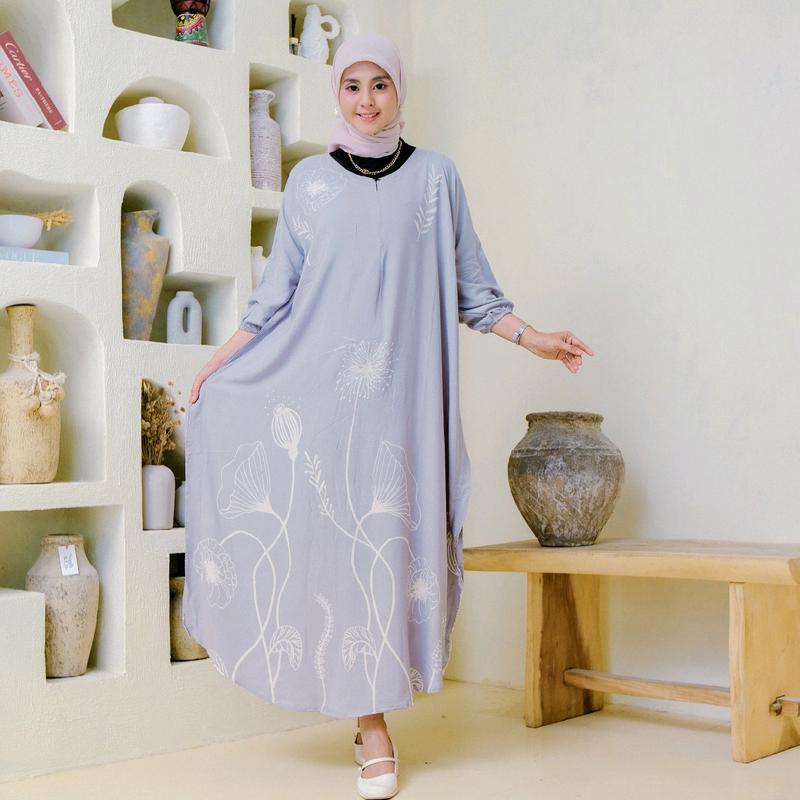 Kaftan cinderella bunga cantik rayon Nyaman Muslim 5