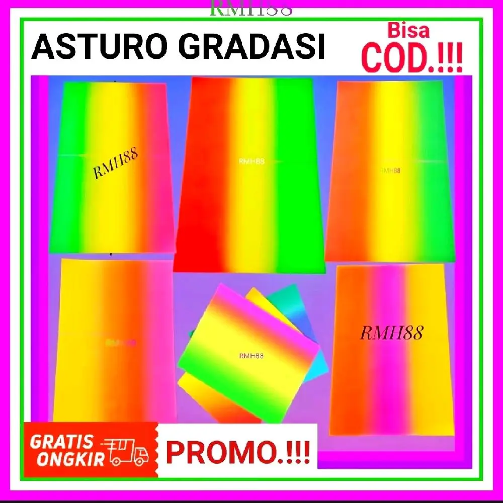 Asturo Gradasi Warna-warni 5 Pcs RM188 Gratis Ongkir Promo Bisa COD