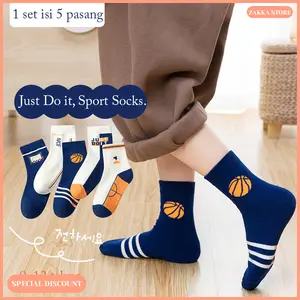 5 PASANG - KAUS KAKI ANAK-ANAK Motif Laki-Laki Umur 0-12 Tahun Bahan Premium spandeks cuci kering