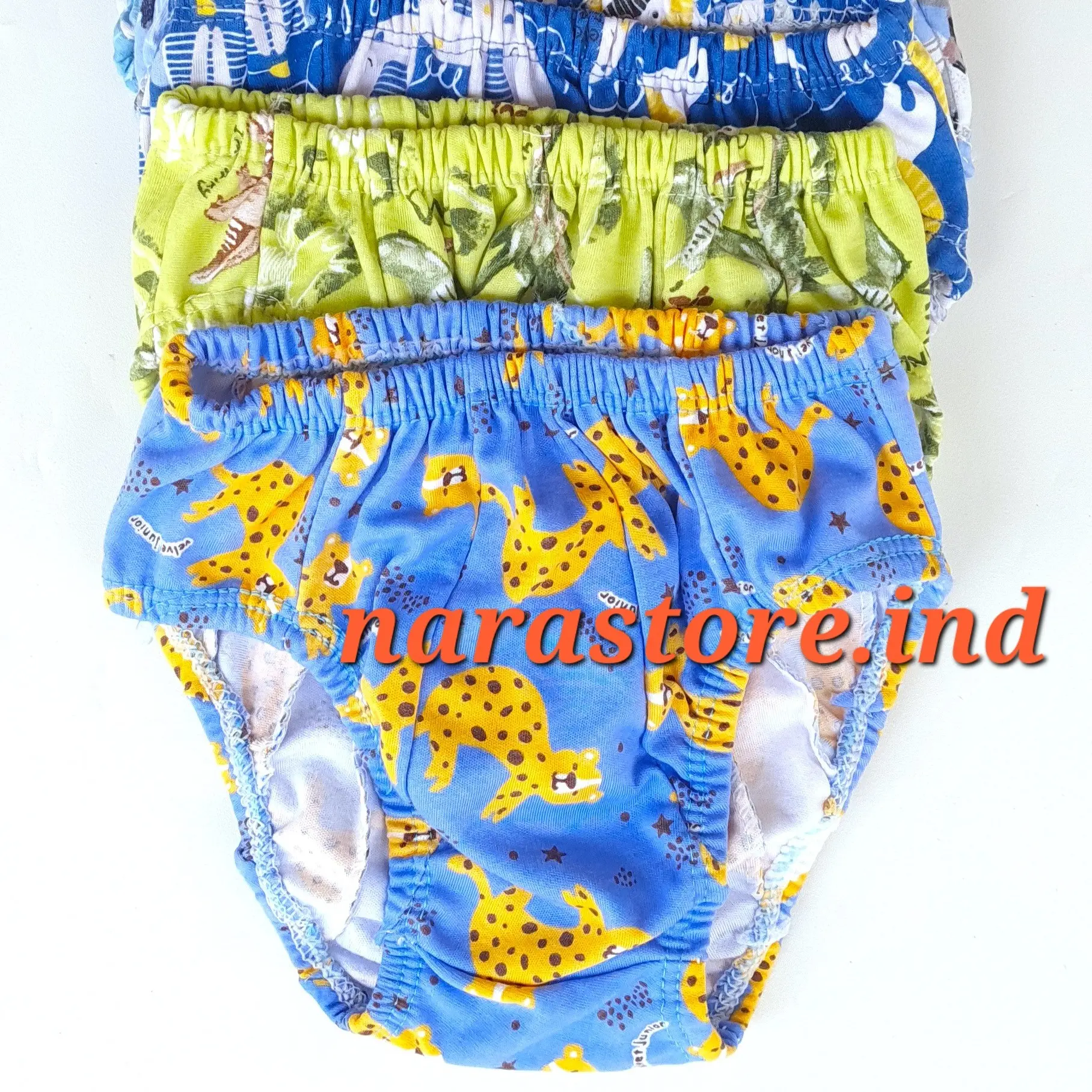 6 Pcs Celana Dalam Anak Perempuan & Laki - Laki 1 - 5 tahun Motif dan Warna Lucu