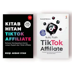 PAKET 2 BUKU MOTIVASI KITAB HITAM, PUTIH & MERAH TIKTOK AFFILIATE