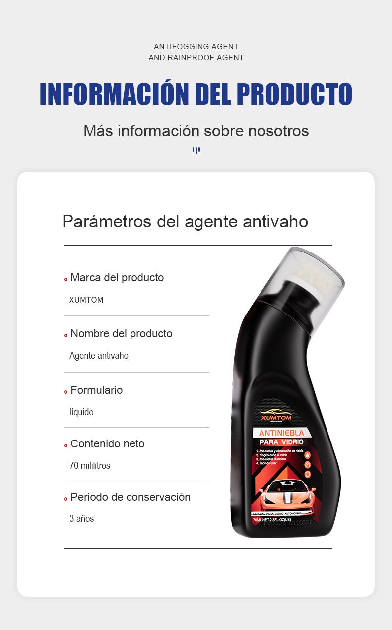 "XUMTOM Protector Antivaho | Ideal para parabrisas, cascos, gafas de seguridad, lentes y vidrios en casa | ¡Indispensable para la temporada de lluvias, visión clara, conducción más segura!"