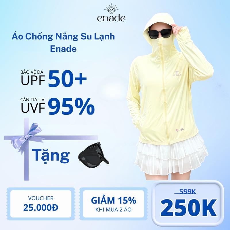 ENADE Áo Chống Nắng Chất Su Lạnh 5D Hàn Nhập UPF 50+ Bảo Vệ Da UVF 95% Phù Hợp Nam Nữ