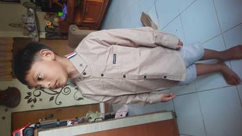 Product Review of Mooda Moody - Kemeja Anak Lengan Panjang Warna Coklat Muda Kemeja Anak Warna Coklat Fashion from A**i 0