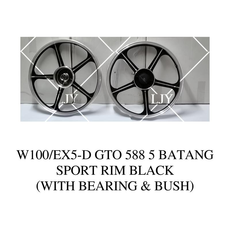 5 BATANG SPORT RIM 588 SIAP BEARING & BUSH LC135 W100 RXZ EX - TikTok ...