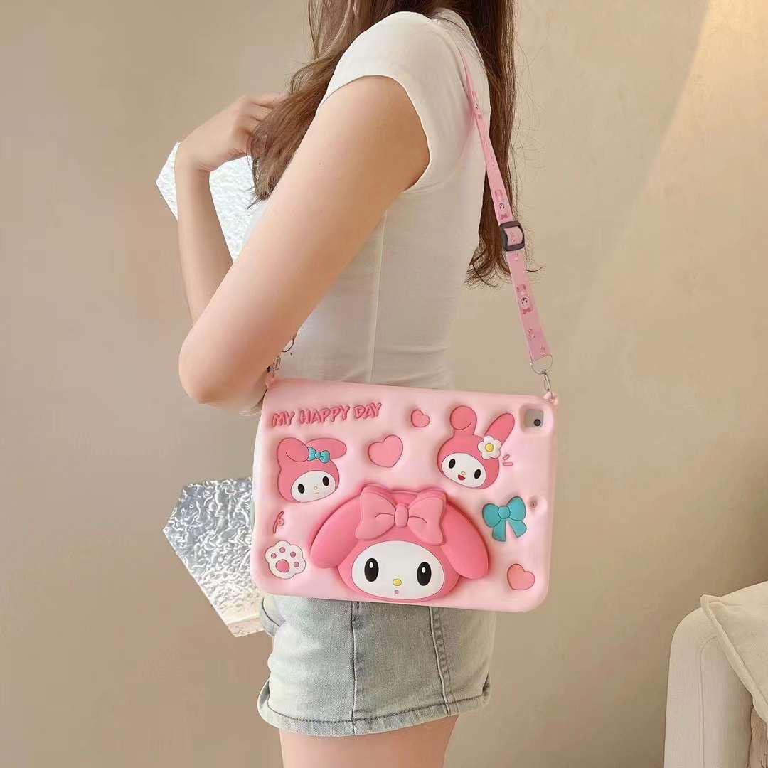 Casing Karakter untuk Redmi Pad 10.61 inch Case Tab Anak Bahan Silikon Softcase Motif Lucu dengan Bonus Pen Stylus