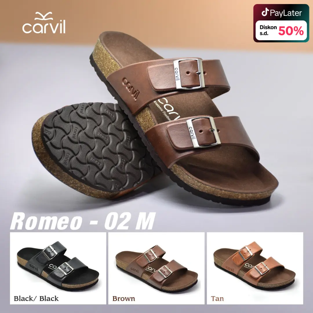 Carvil Sandal Pria Romeo-02 M Flat Sendal