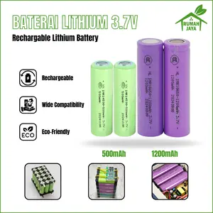 RJO - Baterai Lithium Charger Hongli 14500 500mAh 18650 1200mAh 3,7V / Rechargeable Lithium Battery