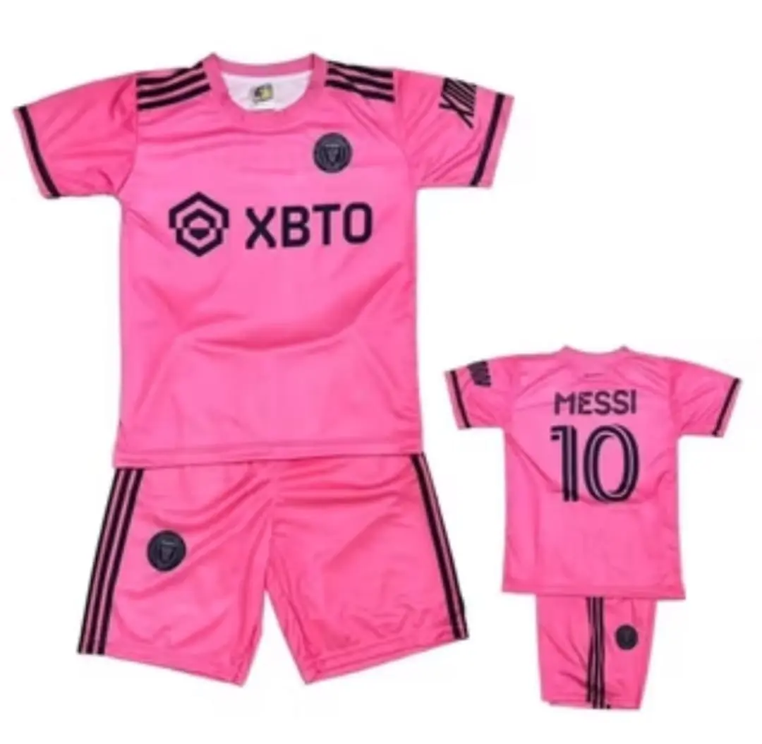 Setelan Baju Bola Anak Intermiami Messi No 10 2025 / Baju jersey Bola Anak  Miami Untuk Anak Usia 1 - 15 Tahun