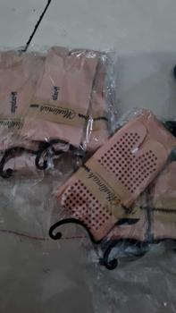 Product Review of Kaos Kaki Anti Slip Ukuran L Panjang Sebetis Wanita Bahan Nilon Spandex Lembut Muslim from A**3 0