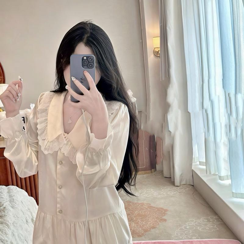  Đồ Ngủ MiTi Tiểu Thư Phối Ren Nút Thiết Kế Cho Nữ - TT2 