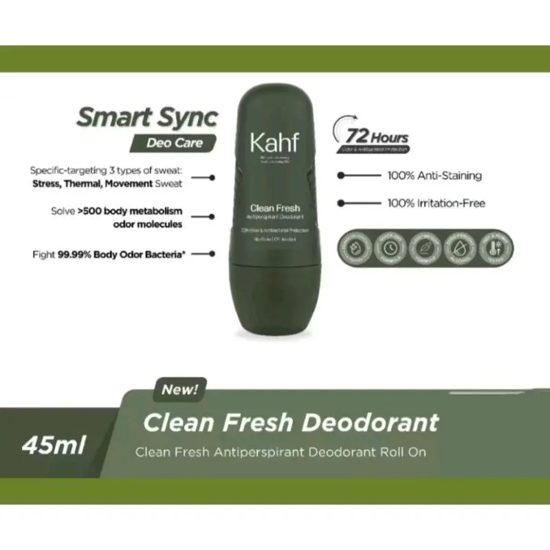 Kahf Clean Fresh Deodorant Roll On 45ml