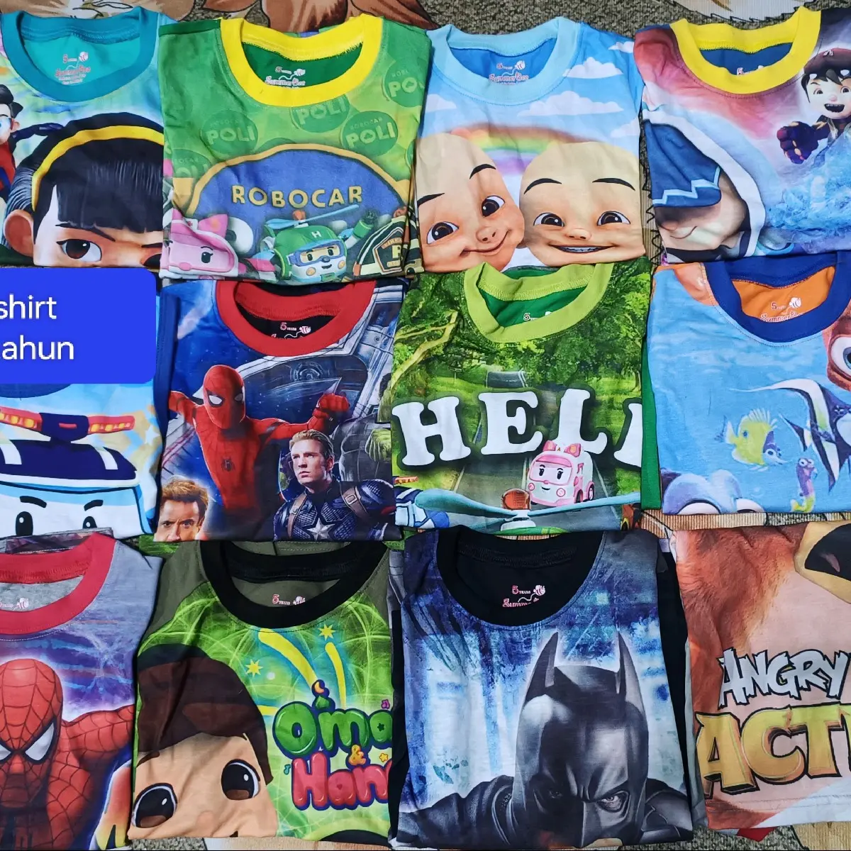 Pyjamas Baju Set Anak 2-7tahun