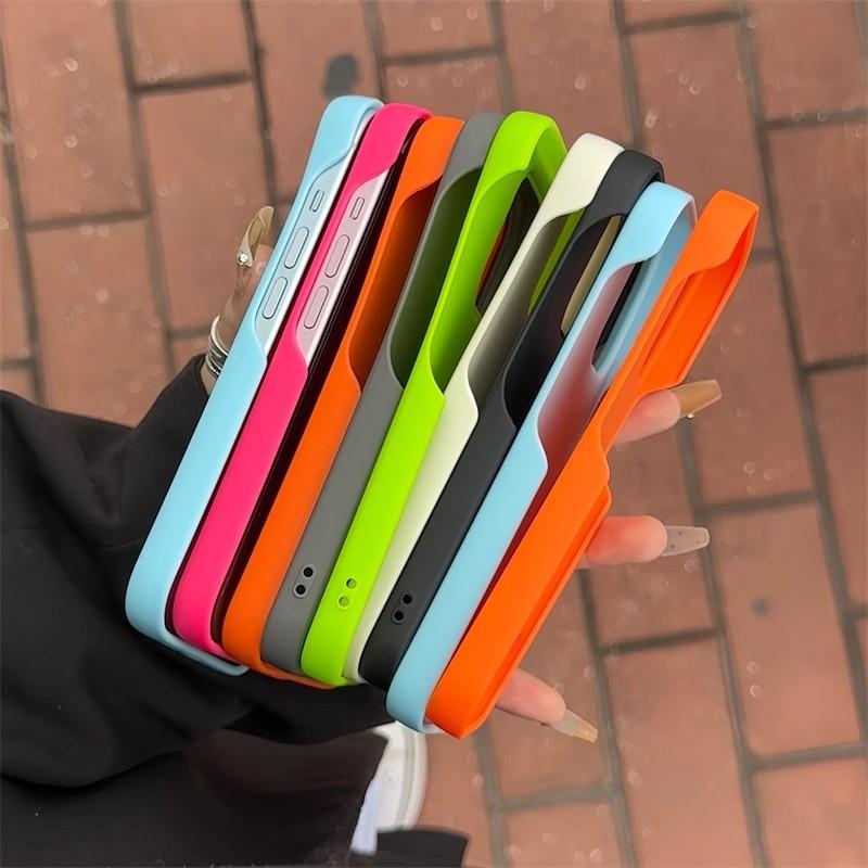 Product Introduction of New Style Half Pack Anti Fingerprint Solid Color TPU Phone Case For iPhone 16 Pro Max 15 14 13 12 11 Shockproof Soft Shell Cover 2