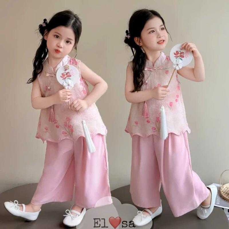 Sét lụa trung thu 2025  cho bé gái từ 1-8 tuổi(10-30kg) annakids