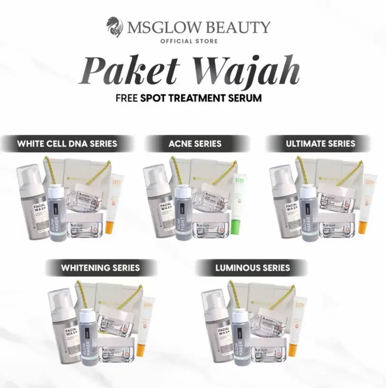 MS GLOW - PAKET WAJAH FREE SPOT TREATMENT 0