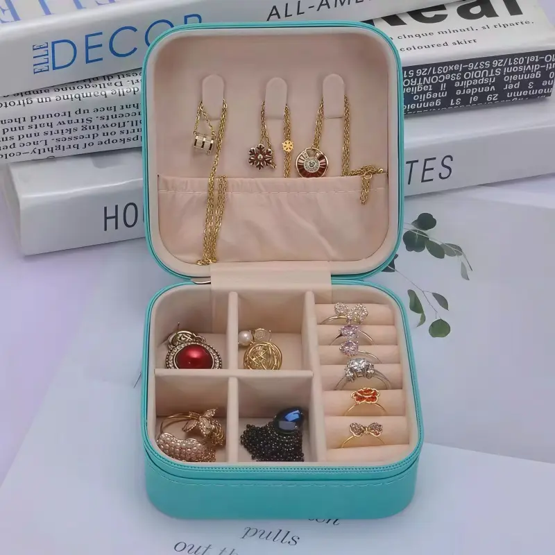 【Sam's Market】 Kotak Penyimpanan Perhiasan Portable dengan Desain Minimalis untuk Anting Cincin Box Kalung Gelang Fungsi Optimal dan Praktis 【Sam's Market】 Kotak Penyimpanan Perhiasan Portable dengan Desain Minimalis untuk Anting Cincin Box Kalung Gelang Fungsi Optimal dan Praktis