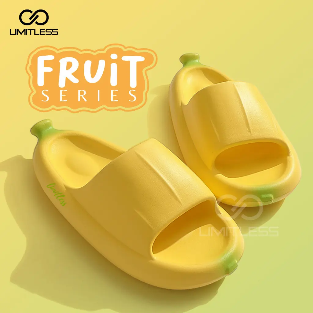 Sandal Slop Wanita Pisang Slip On Anak Eva Sandal Pisang Wanita Anak Unisex Korea Ringan Sandal