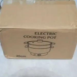 【AQUA】Panci Listrik Kapasitas 1.5L Panci Serbaguna Anti Lengket Dengan Kukusan 2 Mode Panas