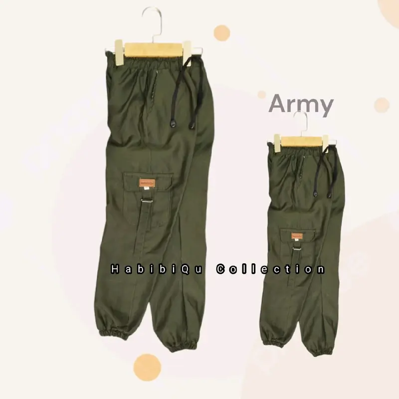 CELANA CARGO ANAK PEREMPUAN 1-12 TAHUN JOGGER KARGO SAKU GAMBLOK ANAK.CEWEK Kids 5