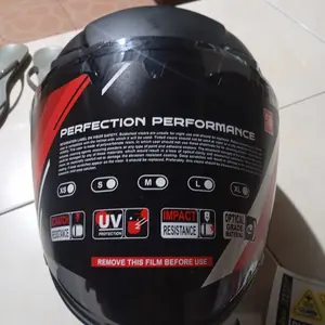 Helm HRV Maximo Spoiler Visor Flat SNI Kekinian visor clear/smoke