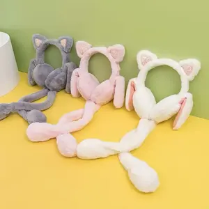 Fashion Cute Animal Earmuff Winter Warm Outdoor Ear Headband Soft Furry Ear Warmers Foldable Ear Muffs