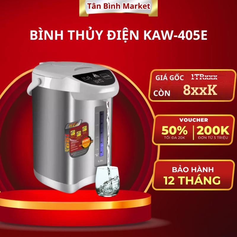 Bình Thủy Điện KAW Dung Tích 5.8L Đun Siêu Tốc, Giữ Nhiệt, An Toàn - BẢO HÀNH 1-1 Đun Nước Inox Ấm Đun Bình Đun Nước Chính Hãng