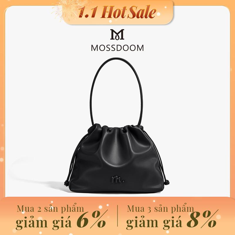  MOSSDOOM Danica Bag Thiết kế dây rút đơn giản Túi đeo vai dung tích lớn 